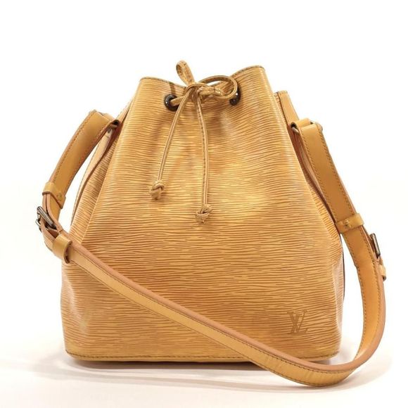 Louis Vuitton Shoulder Bag Drawstring Noe Epi Leather Yellow/ Tassili Yellow - Picture 1 of 7